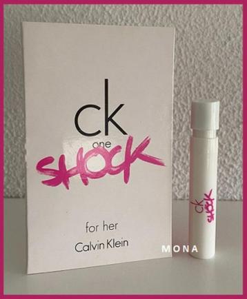 CKOne Shock for her parfum sample proefje tester monster beschikbaar voor biedingen