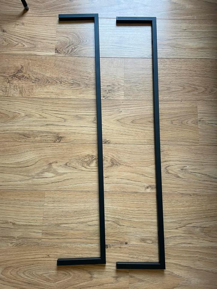 Zwarte stalen meubelpoten, 1 set, 1 meter breed, Huis en Inrichting, Kasten | Overige, Nieuw, Ophalen of Verzenden