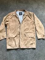 B.S.M. Soort suède heren jas Camel maat 52, Kleding | Heren, Maat 52/54 (L), Ophalen of Verzenden, Bruin, Zo goed als nieuw