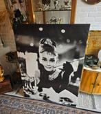 Xl fotocanvas Audrey Hepburn, Ophalen, Zo goed als nieuw, Schilderij, 75 tot 100 cm