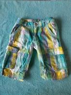 Korte broek groen geel geblokt 110 / 116 Hema, Broek, Gebruikt, Jongen of Meisje, Ophalen of Verzenden