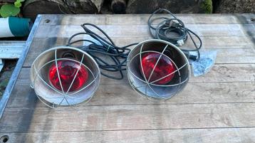 2 Broedlampen voor Kuikens/Jonge Dieren beschikbaar voor biedingen