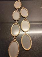 7 oude goudkleurige fotolijstjes  aan een rij, Audio, Tv en Foto, Fotografie | Fotolijsten, Ophalen of Verzenden, Gebruikt