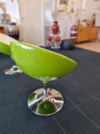 Space age kuipstoeltjes groen / crème, Huis en Inrichting, Ophalen, Overige materialen, ., Rond