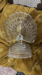 Glazen Pauw Schaal, Ophalen of Verzenden