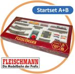 H0 – Fleischmann, Startset A+B (OVP), Fleischmann, Analoog, Gebruikt, Treinset