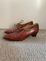 Bruin echt leren veterschoen instapper maat 39, Schoenen met lage hakken, Bruin, Verzenden, Zo goed als nieuw