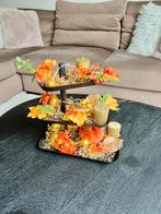 Zwarte etagère met decoratie, Huis en Inrichting, Ophalen of Verzenden, Nieuw