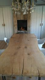 Boomstamtafel | Boomstam tafel | Eiken boomstamtafel, Huis en Inrichting, Tafels | Eettafels, Overige vormen, 200 cm of meer, 50 tot 100 cm