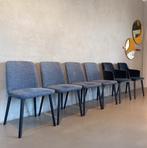 Montis Back Me Up eetkamerstoel met en zonder armleuning 6 x, Ophalen, Doetinchem, Blauw, Zo goed als nieuw