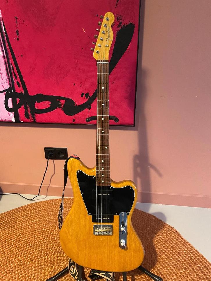 Fender LTD Offset Tele Korina Aged Natural 2020, Muziek en Instrumenten, Snaarinstrumenten | Gitaren | Elektrisch, Zo goed als nieuw