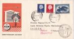 1ste vlucht – 31 maart 1959 – Amsterdam-Saigon - VH 518a, Postzegels en Munten, Brieven en Enveloppen | Nederland, Envelop, Verzenden