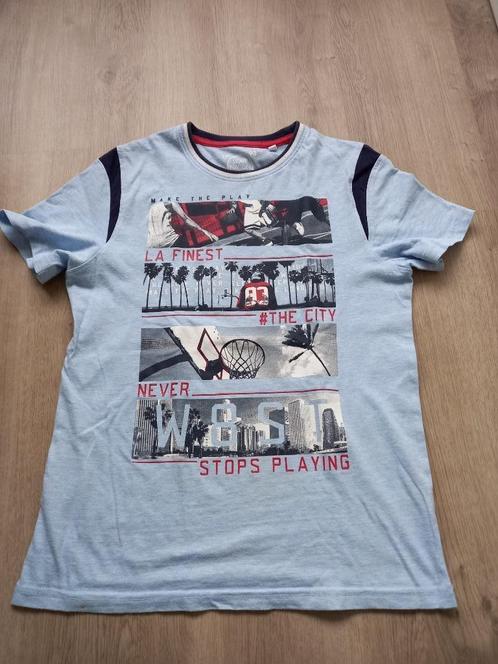 Licht blauw shirt SkateNation maat 146/152, Kinderen en Baby's, Kinderkleding | Maat 146, Gebruikt, Jongen, Shirt of Longsleeve