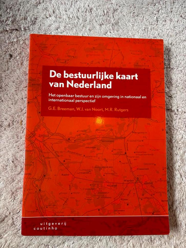 Bestuurlijke Kaart van Nederland - Nieuw!, Boeken, Studieboeken en Cursussen, Nieuw, Ophalen of Verzenden