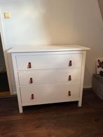 Ikea Hemnes lade kast met bruine leren greepjes, Ophalen, 50 tot 70 cm, 105 cm of meer, 100 cm of meer