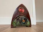 Vintage Aardewerk Klok met Koe en Boerin, Ophalen