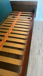 Eiken  1 persoons bed met lattenbodem, Huis en Inrichting, Slaapkamer | Bedden, Ophalen, Gebruikt, 90 cm, Eenpersoons