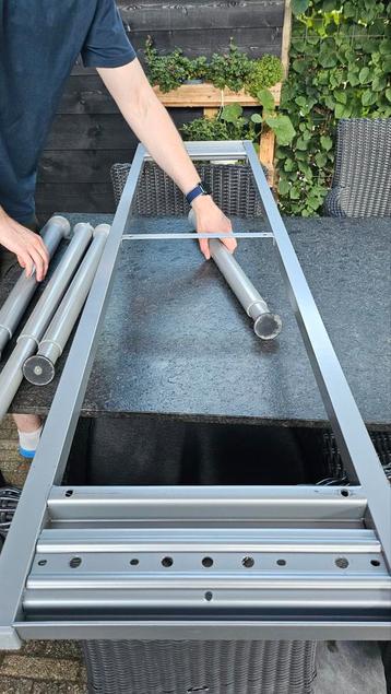 ikea galant buro onderstel met 4 verstelbare poten - afbeelding 1