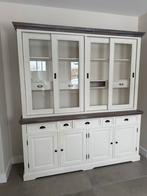Witte buffetkast met schuifdeuren - 200x50x220 cm, Huis en Inrichting, Ophalen, Gebruikt, 200 cm of meer, 150 tot 200 cm