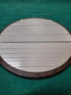 Spiegel vintage op eiken plank, Ophalen of Verzenden
