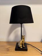 Schemerlamp panter 42cm hoog, 24 cm breed, zwart met goud, Gebruikt, Ophalen of Verzenden, Stof, Modern
