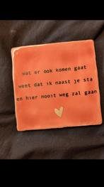 Tegeltje met spreuk, Ophalen of Verzenden, Nieuw