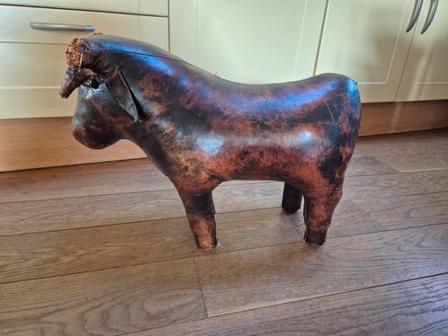 Leren stier jaren 60 te koop, Antiek en Kunst, Kunst | Designobjecten, Ophalen