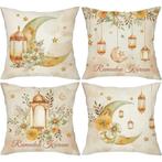 Set van 4 kussenhoezen Ramadan 50x50cm, Huis en Inrichting, Ophalen of Verzenden, Nieuw, Overige kleuren, Vierkant