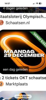 Gezocht 4 x OKT tickets 29/12, Twee personen, Oktober