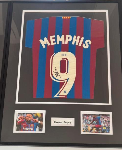 FC Barcelona Thuisshirt 21/22 – Gesigneerd Memphis Depay, Verzamelen, Sportartikelen en Voetbal, Nieuw, Shirt, Buitenlandse clubs