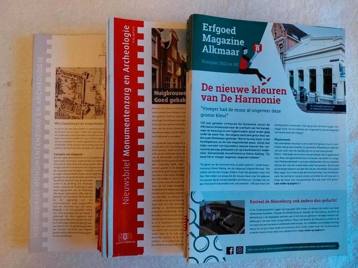 Erfgoed Magazine Alkmaar - Gratis Afhalen, Boeken, Tijdschriften en Kranten, Gelezen, Overige typen, Ophalen