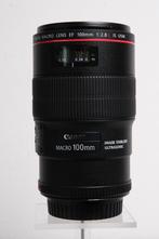 Canon Macro EF 100mm 1:2,8 LS IS USM, Ophalen of Verzenden, Zo goed als nieuw, Macrolens
