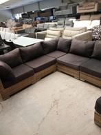 Loungeset wicker +-310x250x150cm, Gebruikt, 6 zitplaatsen, Ophalen of Verzenden, Wicker