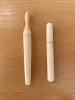 Antiek Naaigerei priem en naaldenkoker, Antiek en Kunst, Ophalen of Verzenden