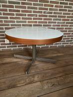 Salontafel wit blad met metalen voet, Huis en Inrichting, Ophalen, Gebruikt, 50 tot 100 cm, 50 tot 75 cm