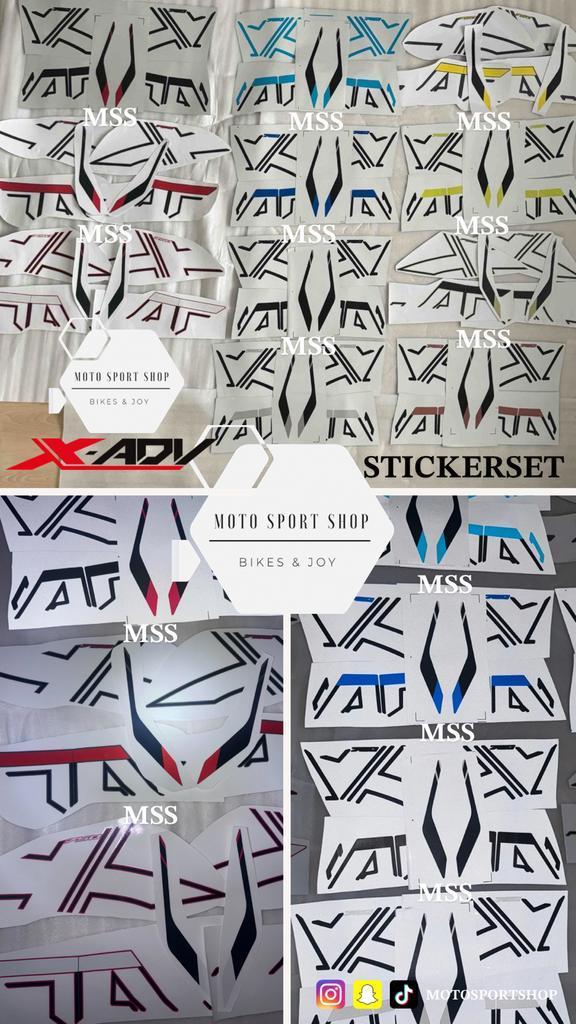 Honda X-ADV 750 Stickerset alle kleuren beschikbaar (21-24), Motoren, Tuning en Styling, Ophalen