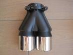 uitlaatstuk. Staal/chroom. 2 x rond 70 mm. Lengte 200 mm., Ophalen of Verzenden, Nieuw