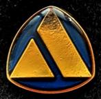 Autobianchi pin- blauw goudkleurig, Verzamelen, Speldjes, Pins en Buttons, Verzenden, Nieuw, Transport, Speldje of Pin