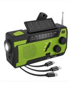 Noodradio Solar Opwindbaar Radio - Powerbank 4000mAh, Ophalen of Verzenden, Nieuw