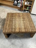 Rotan salontafel, Huis en Inrichting, Tafels | Salontafels, Ophalen, 50 tot 100 cm, Vierkant, 50 tot 100 cm