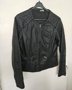 Zwarte damesjasje imm.leer mt M zgan, Maat 38/40 (M), Zwart, Ophalen of Verzenden, Zo goed als nieuw
