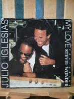 Single: Julio Iglesias ft.stevie Wonder - ny love, Ophalen of Verzenden, Gebruikt, Pop