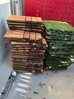 Balkontegels - Hout & Kunstgras, Tuin en Terras, Ophalen, Gebruikt, Hout