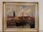 schilderij Georg Hambüchen 1901-1971 Haven Zeebrugge, Ophalen