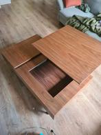 Made Salontafel Walnoot Fineer - Opklapbaar, Huis en Inrichting, Tafels | Salontafels, Ophalen, 50 tot 100 cm, 50 tot 100 cm, Zo goed als nieuw