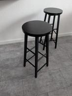 2 bar krukken, Huis en Inrichting, Barkrukken, Ophalen, Zo goed als nieuw, Hout, 60 tot 90 cm