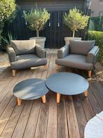 Antraciet mooie nette fijne lounche set, Ophalen, Zo goed als nieuw