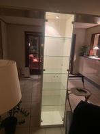 Glazen Vitrinekast in zeer goede staat, hxbxd 213x55x55, Huis en Inrichting, Ophalen, Met plank(en), 200 cm of meer, 50 tot 100 cm