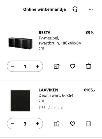 TV meubel, IKEA BESTA - afbeelding 3