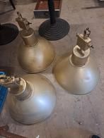 Industriele lampen 3 stuks, Huis en Inrichting, Lampen | Hanglampen, Ophalen, Gebruikt, Minder dan 50 cm